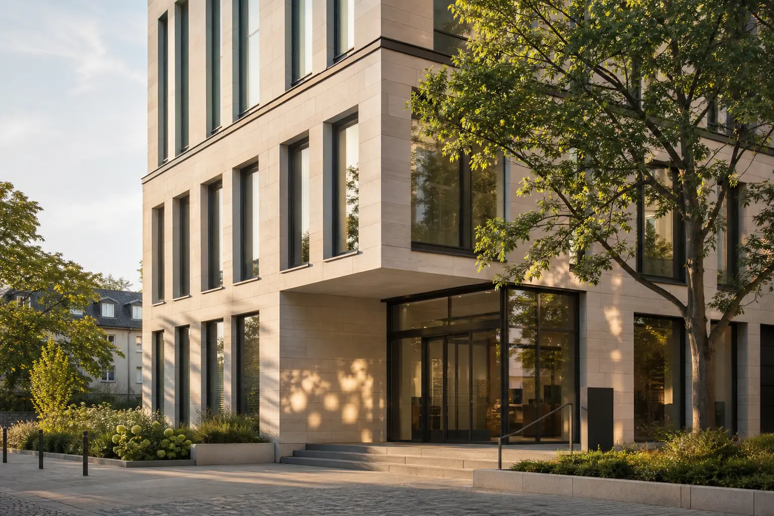 Filiale einer europäischen Sparkasse